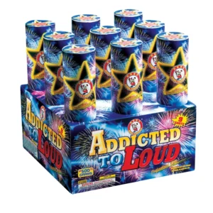 addicted to loud 500 gram cake winda firework