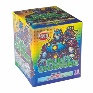 fully charged 200 gram cake topgun firework