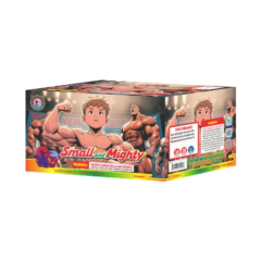 small and mighty 200 gram cake fisherman fireworks